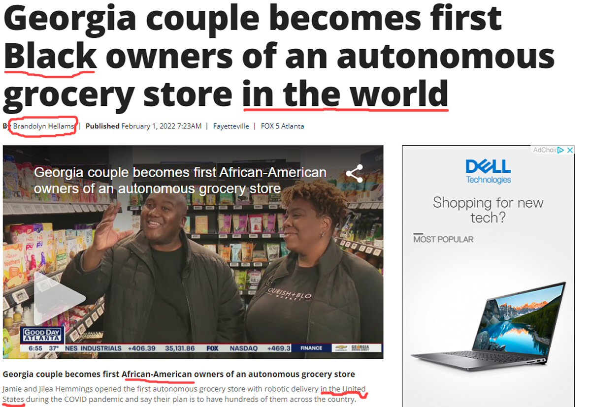 Thirsty to Scream “First Black” Distracted Them with Their Stupid Autonomous Store